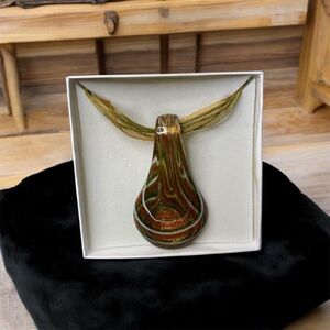 Multicolor Glass Pendant Necklace